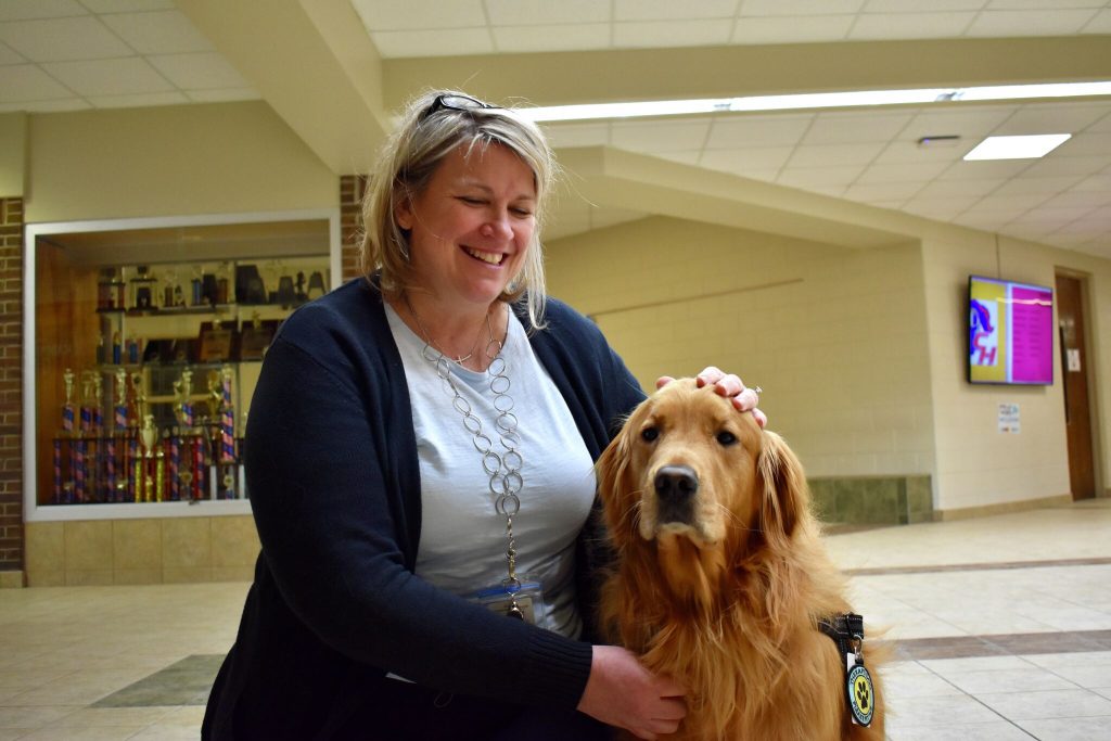 Chippewa Hills’ resident therapy dog